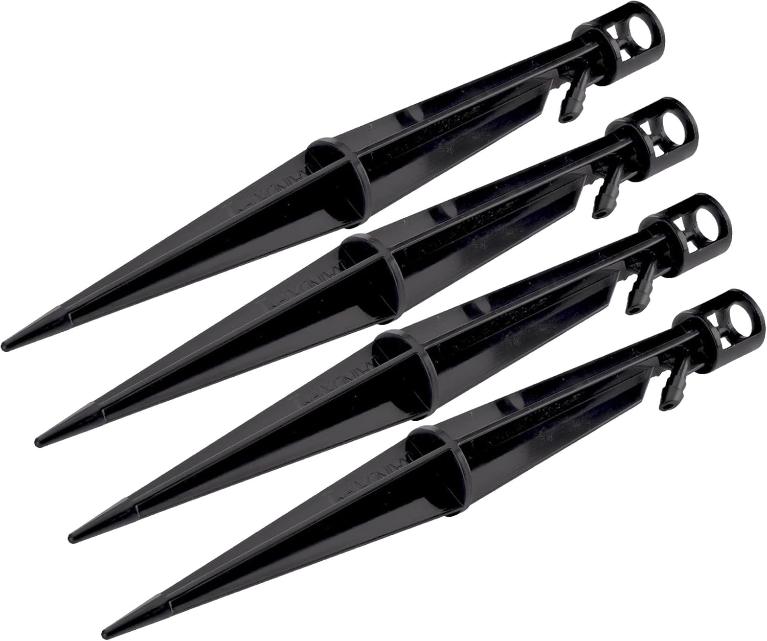 Raindrip 382005B Heavy-Duty Support Stake for, Pack of 4, Black