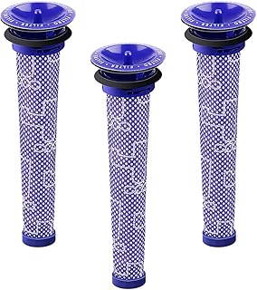 3Pack Replacement Pre Filters for Dyson - Vacuum Filter Compatible Dyson V6 V7 V8 DC59 DC58 Replaces Part 965661 01 (3 Pack)