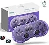 Controlador 8Bitdo SN30 Pro Bluetooth, Joystick de Efecto Hall (Púrpura Cristal) | Vibración Rumble, Función Turbo, Cable USB-C, Gamepad Inalámbrico para Switch/Switch 2, Windows, Apple, Steam Deck, Raspberry Pi por 8Bitdo 1