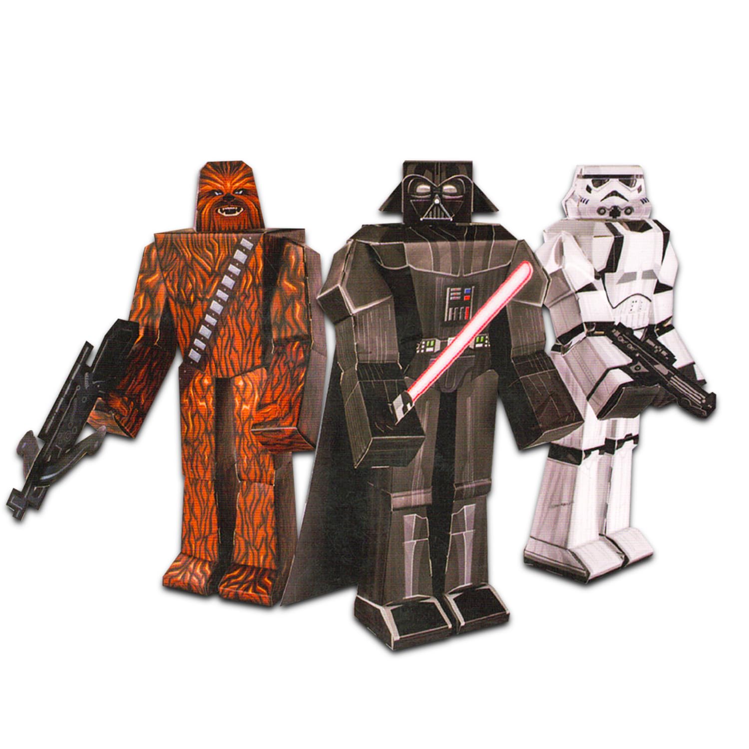 Star Wars Kit de modélisme en papier – 12 paquets d'activités en papier pour anniversaires, célébrations, activités amusantes, plus | Ensemble de fournitures de fête Star Wars pour enfants