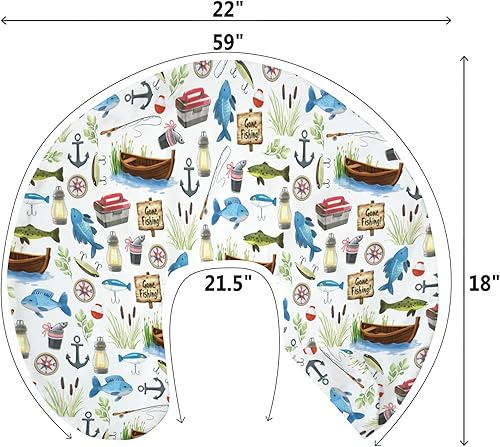 Miniatura 9 de Gone Fishing - Fundas de almohada de lactancia para niños y niñas, regalo para amantes de la pesca, fundas de lactancia para lactancia materna,