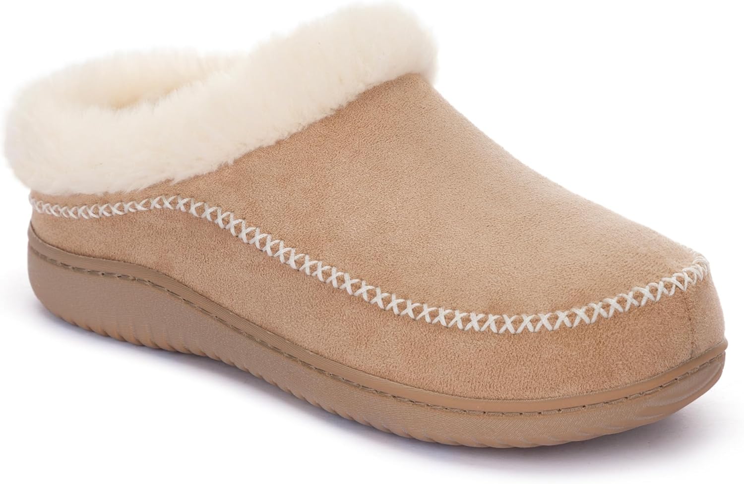 Zigzagger Women's Moccasin Slip-On Fuzzy Slippers - House Shoes Indoor Outdoor with Microsuede & Fluffy Fur Fleece, Cozy Warm Comfy Memory-Foam Loafer - Image 4