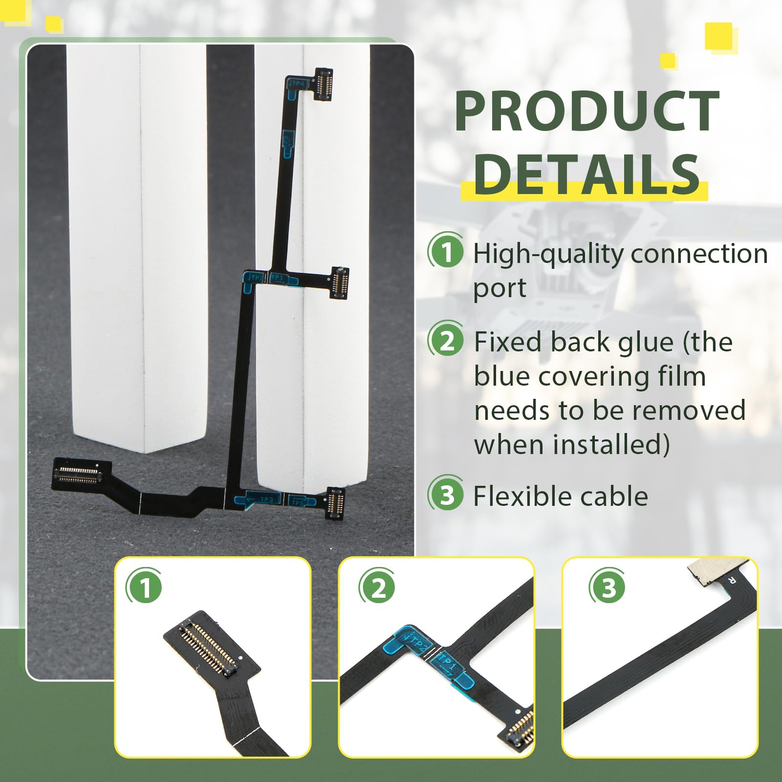 Câble Plat Flexible Nacelle Cardan 7 En 1 Pour Drone DJI Mavic Mini 3