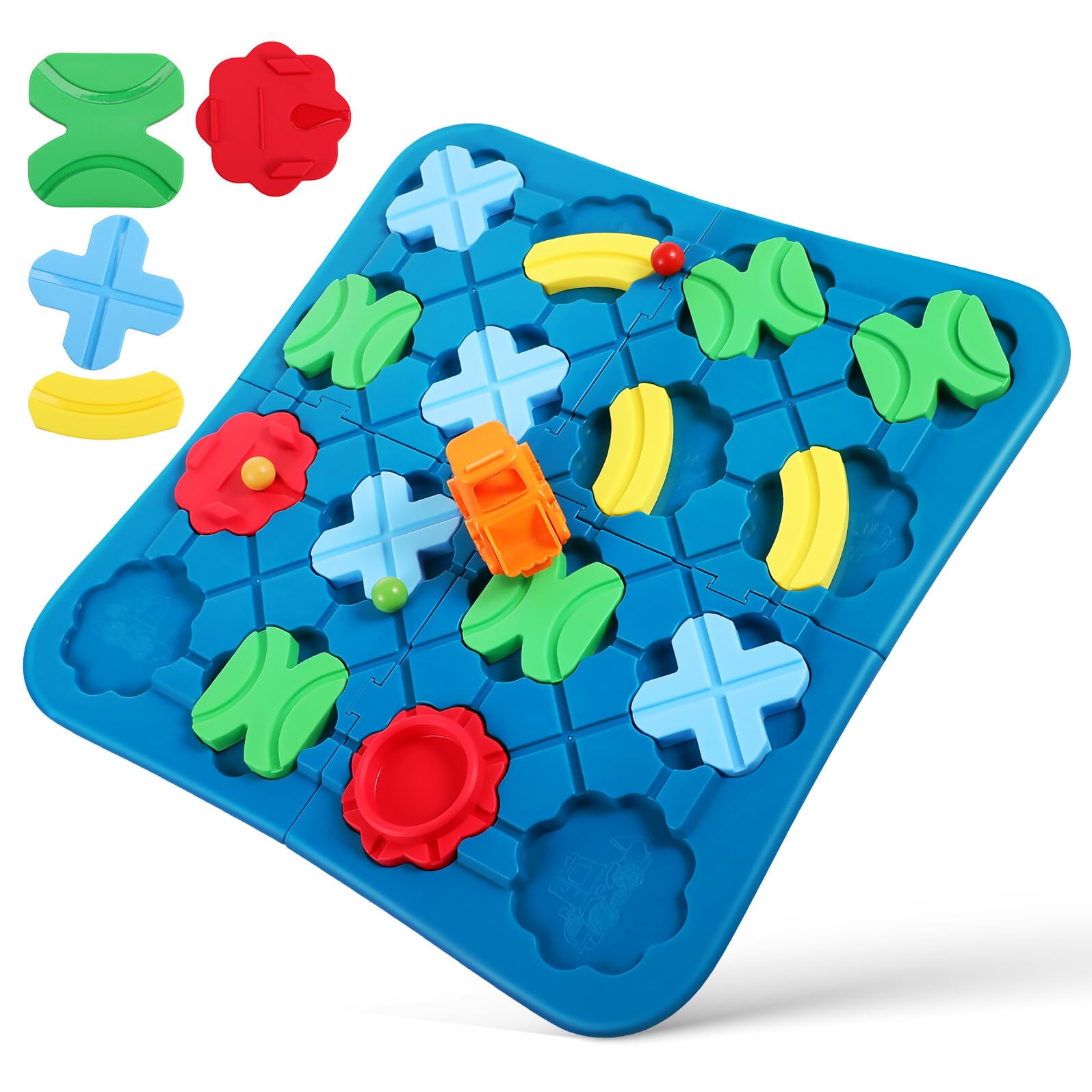 Pista de Rompecabezas de Carretera para Niños de Plástico | Juego Preescolar, Ligero Interacción Familiar, Actividad de Aprendizaje Temprano y Desarrollo