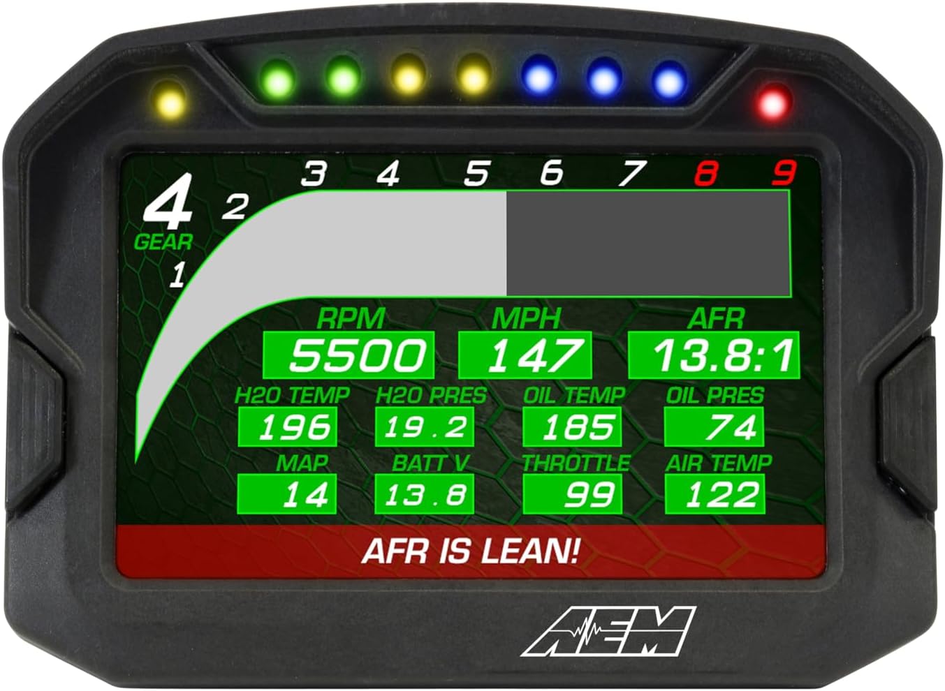 AEM 30-5603 Digital Dash Display (CD-5LG), 1 Pack