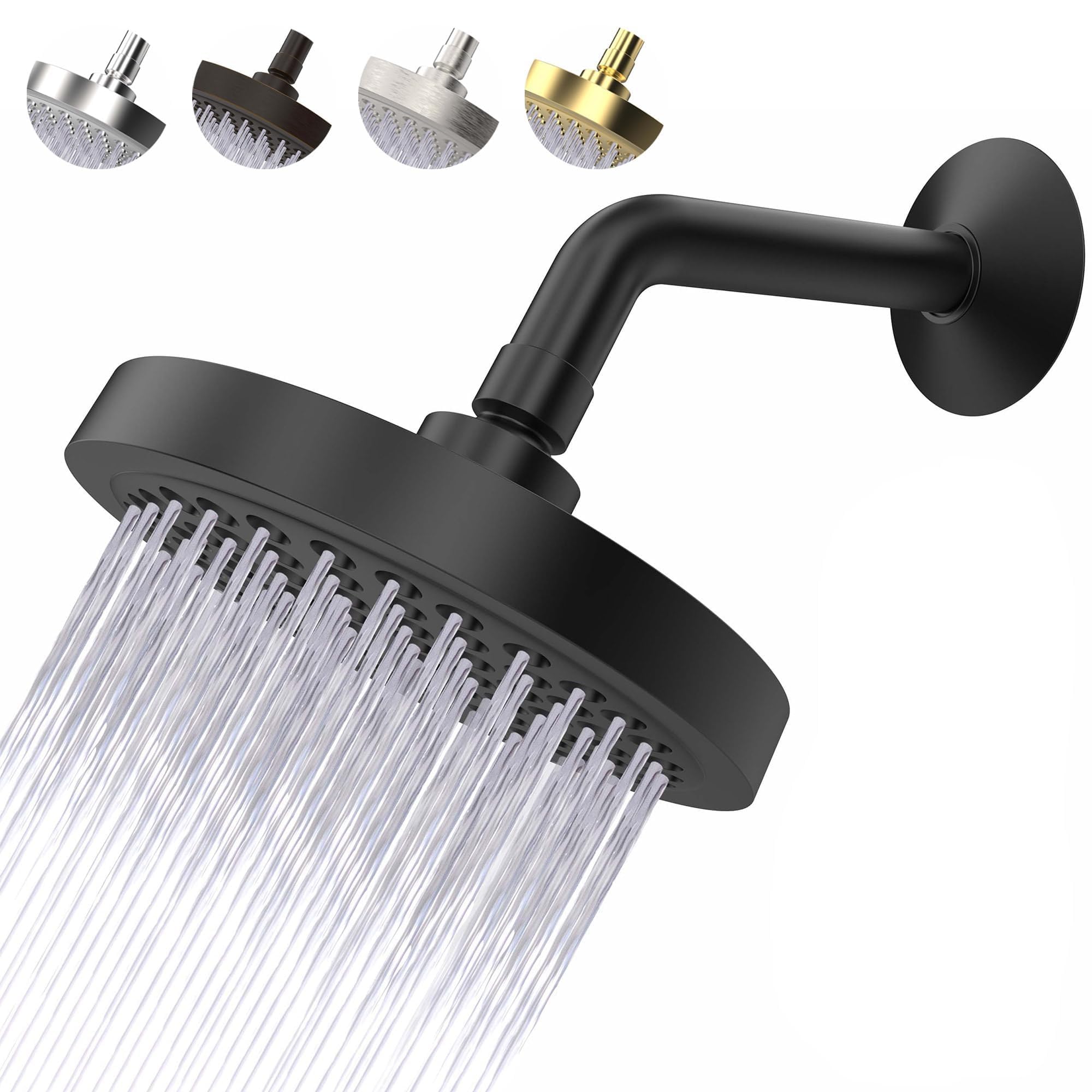 Photo 1 of CircleSplash Shower Head - 2.5 GPM High Pressure - Matte Black