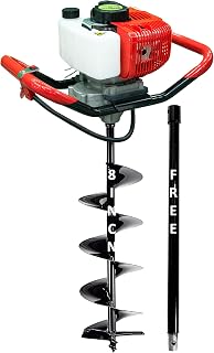 RICO ITALY Heavy Duty 52CC Earth Auger Machine with Advanced Technology AIR Cooled 2 Stroke Petrol Engine with 8INCH Drill... Price In India