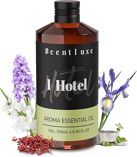 Mezcla de aceites esenciales aromáticos Aromaterapia inspirada en un hotel de lujo con jazmín, pimienta rosa, piña, cedro y ámbar para difusores