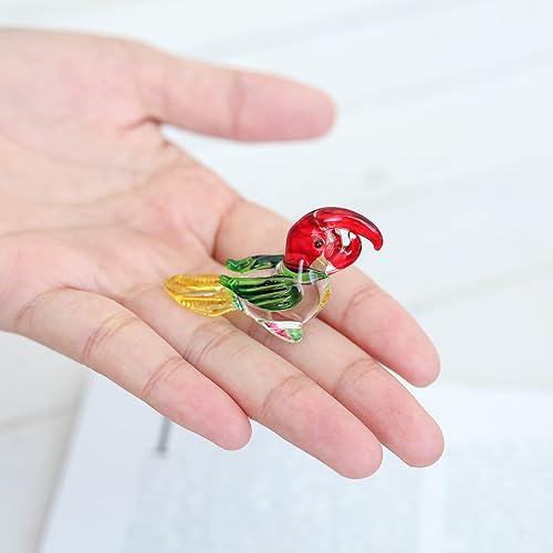 Miniatura 6 de DUONGJAIS BRAND Vidrio de arte soplado a mano colección de animales en miniatura de cangrejo marino miniaturas de casa de muñecas decoraciones