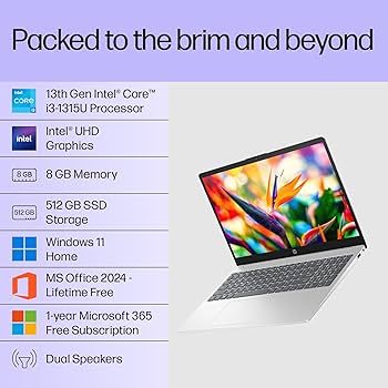 hisa✕4 Amazon.in: Buy HP 15, 13th Gen Intel Core i3-1315U (8GB DDR4