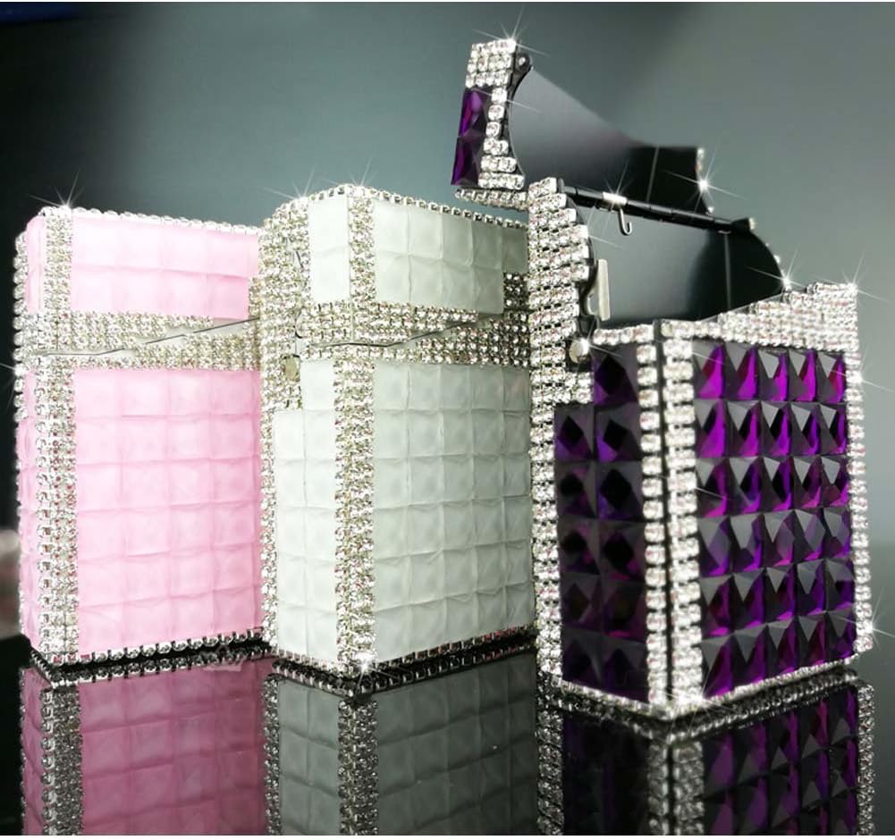 Stylish Rhinestone Women Cigarette Case Cigarette Holder Box Cigar Protective Cover
