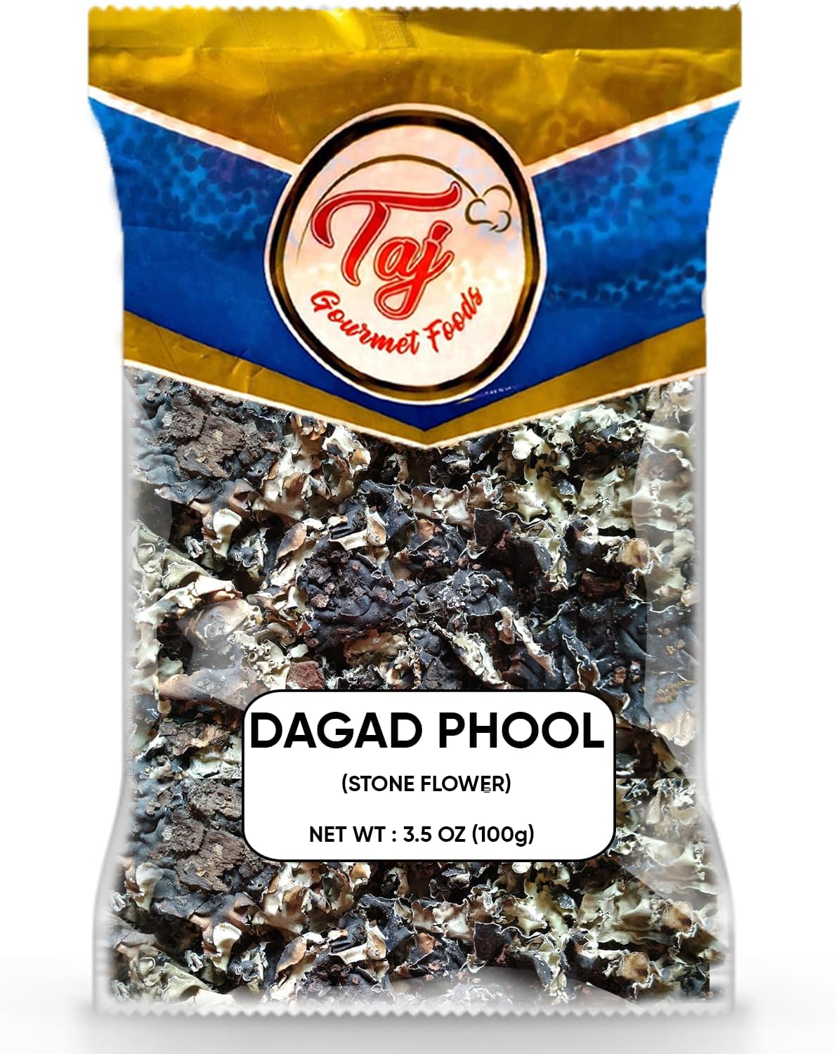 TAJ Premium Indian Dagad Phool, Stone Flower, 3.5-Ounce (3.5oz)