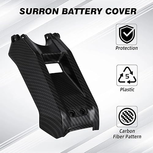 Miniatura 2 de JFG RACING Sur Ron - Cubierta de batería con patrón de fibra de carbono para SurRon Light Bee XS Electric Dirt Bike