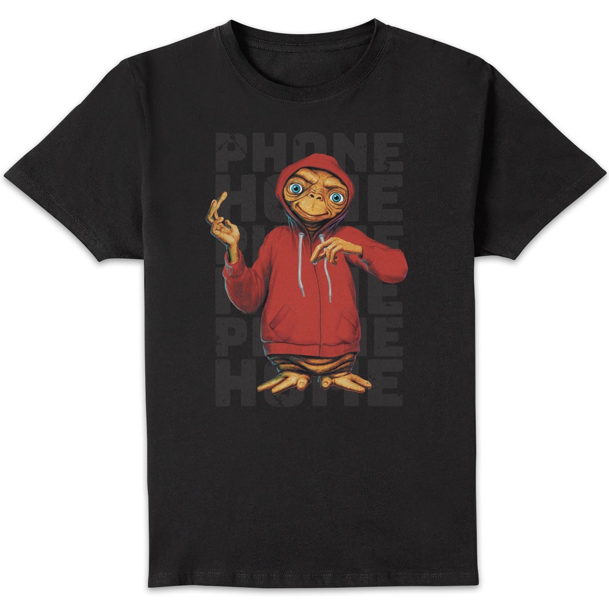 Zavvi Unisex Multi Et Phone Home Stylised T-Shirt - Black L