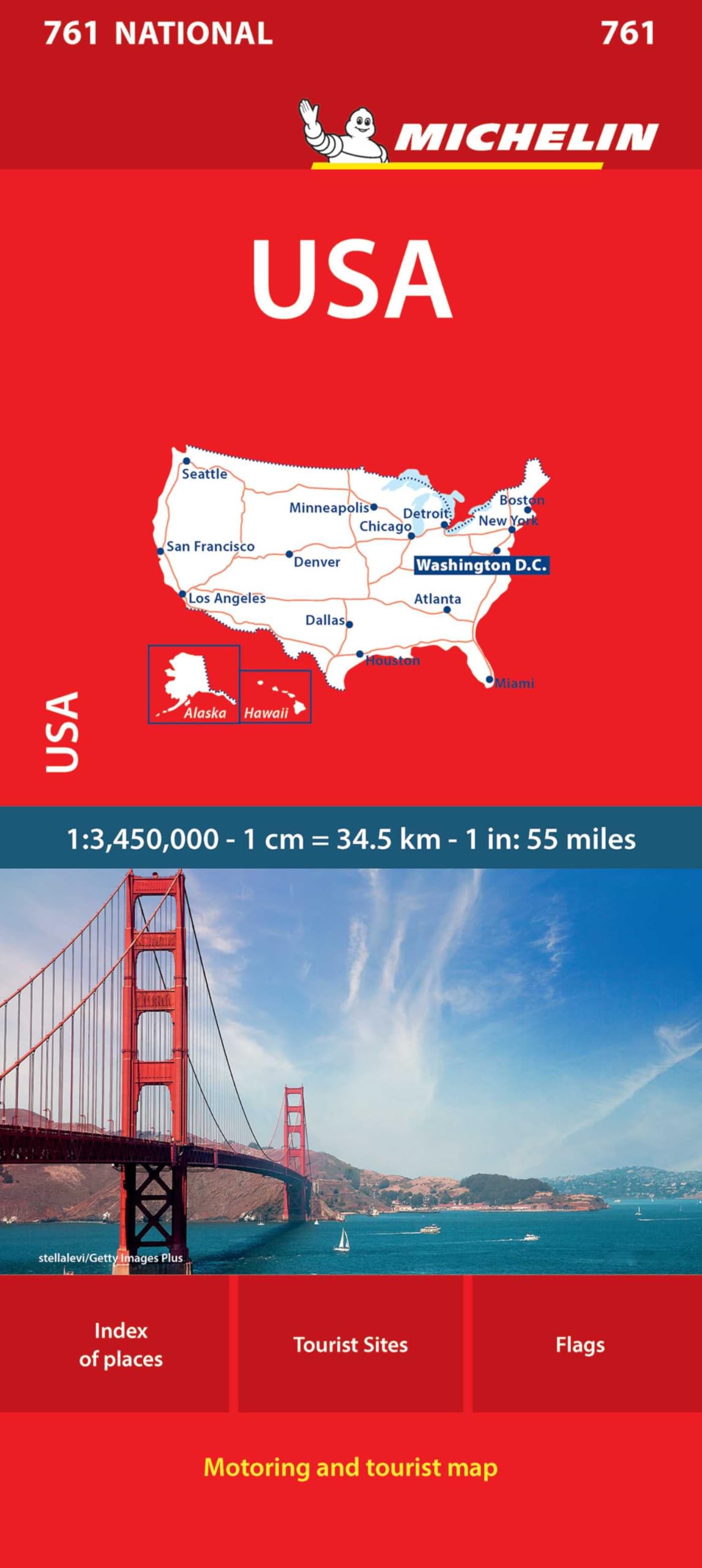 USA - Michelin National Map 761: Straßen- und Tourismuskarte 1:3.450.000