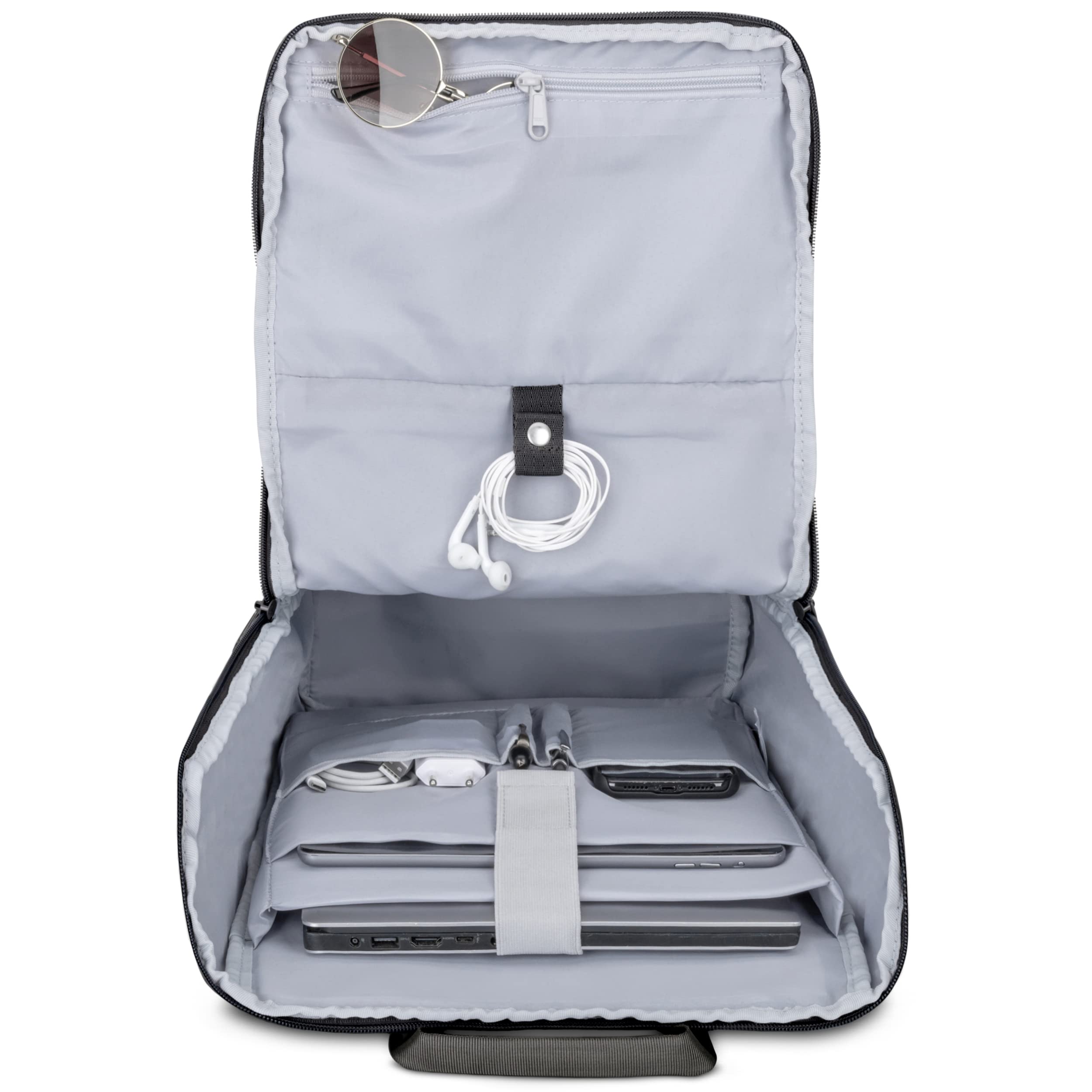 Johnny Urban Sac à Dos Femme et Homme Grigio - Jasper - Backpack pour l'École, l'Université - Compartiment Ordinateur Portable 15,6 Pouces - Hydrofuge
