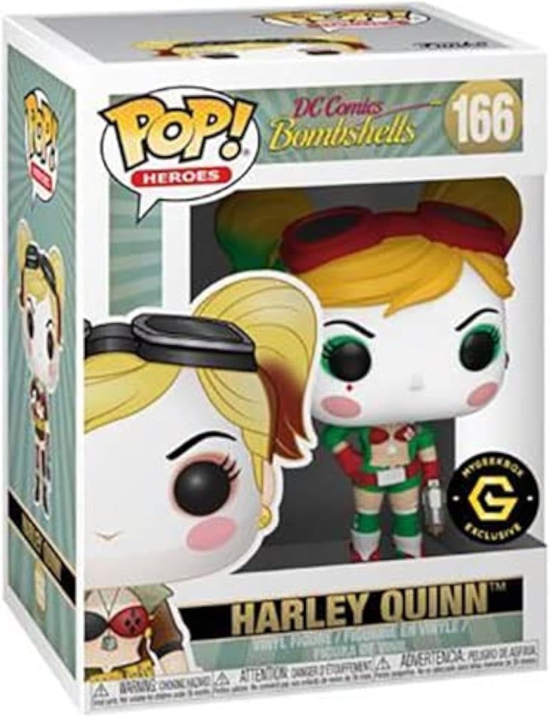 Funko Pop Heroes Dc Comics Bombshells 166 Harley Quinn Exclusive Holiday Vinyl Figure