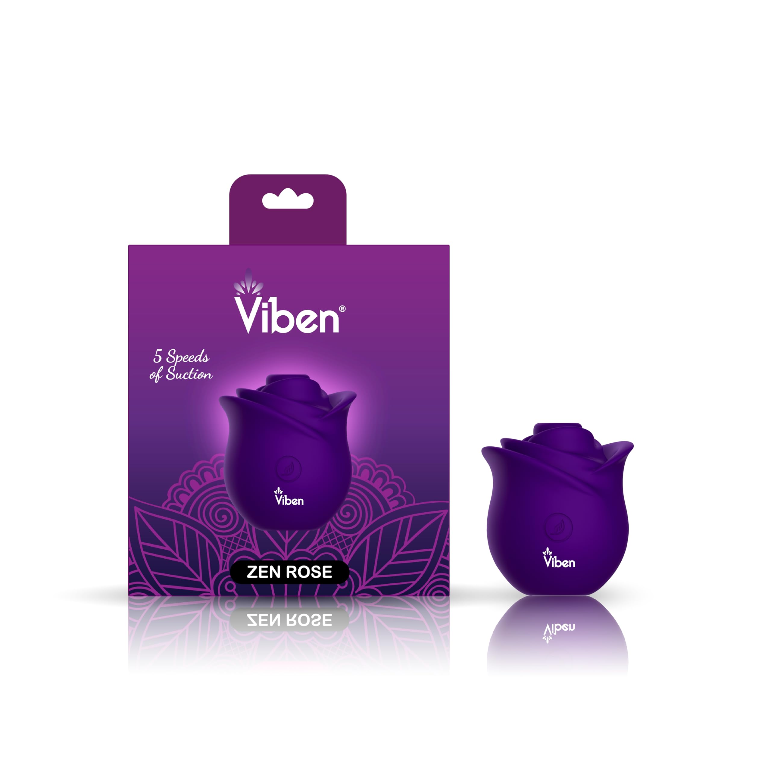 Amazon.com: Viben Zen Rose Stimulator | 10 Function Handheld Adult  Accessory | Premium Silicone
