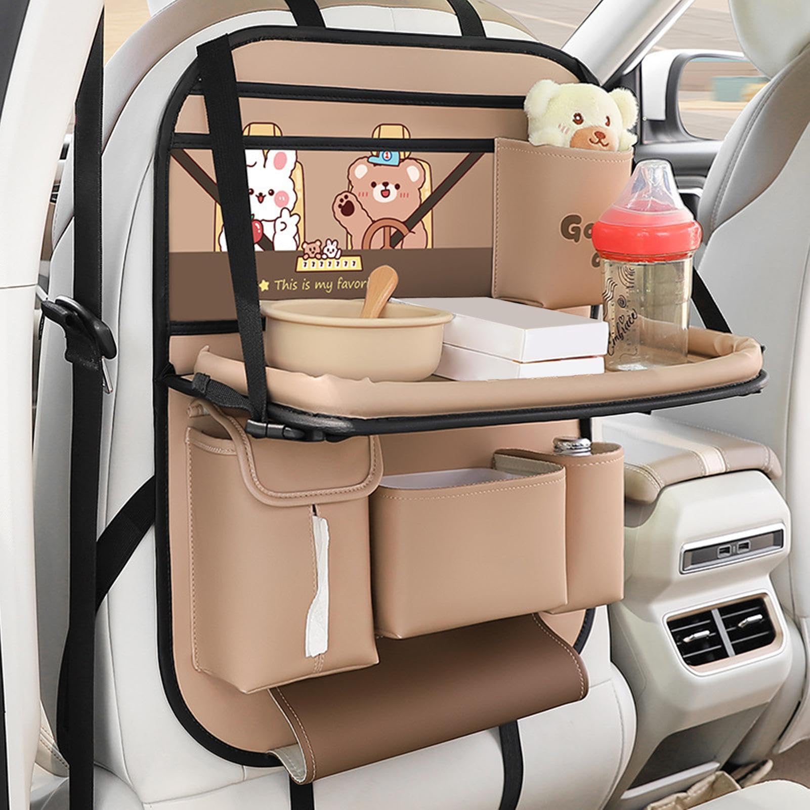Organizador de asiento trasero para coche Soporte Multifuncional | Organizador de Respaldo Para Maletero Camping Camión SUV Snacks Y Portátil