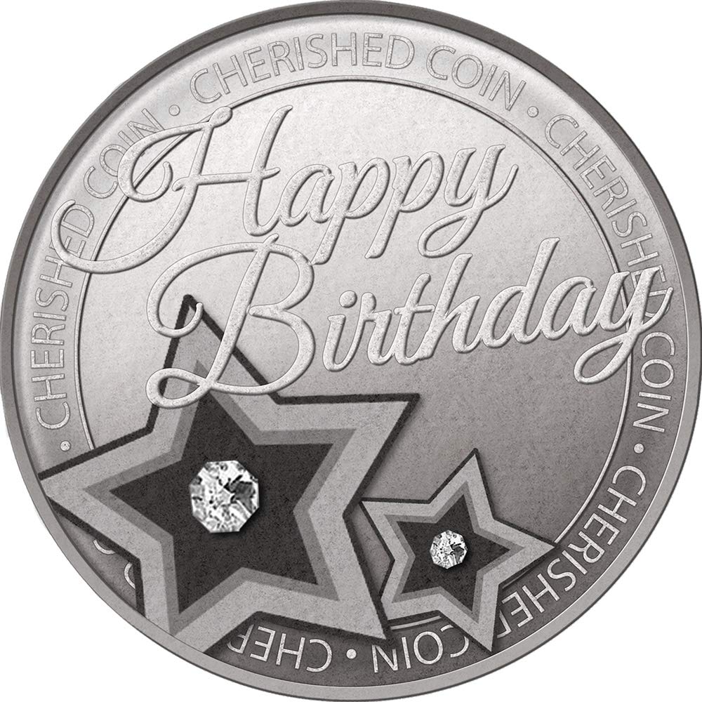 Sensations Lucky Coin Engraved Happy Birthday Star Keepsake Gift