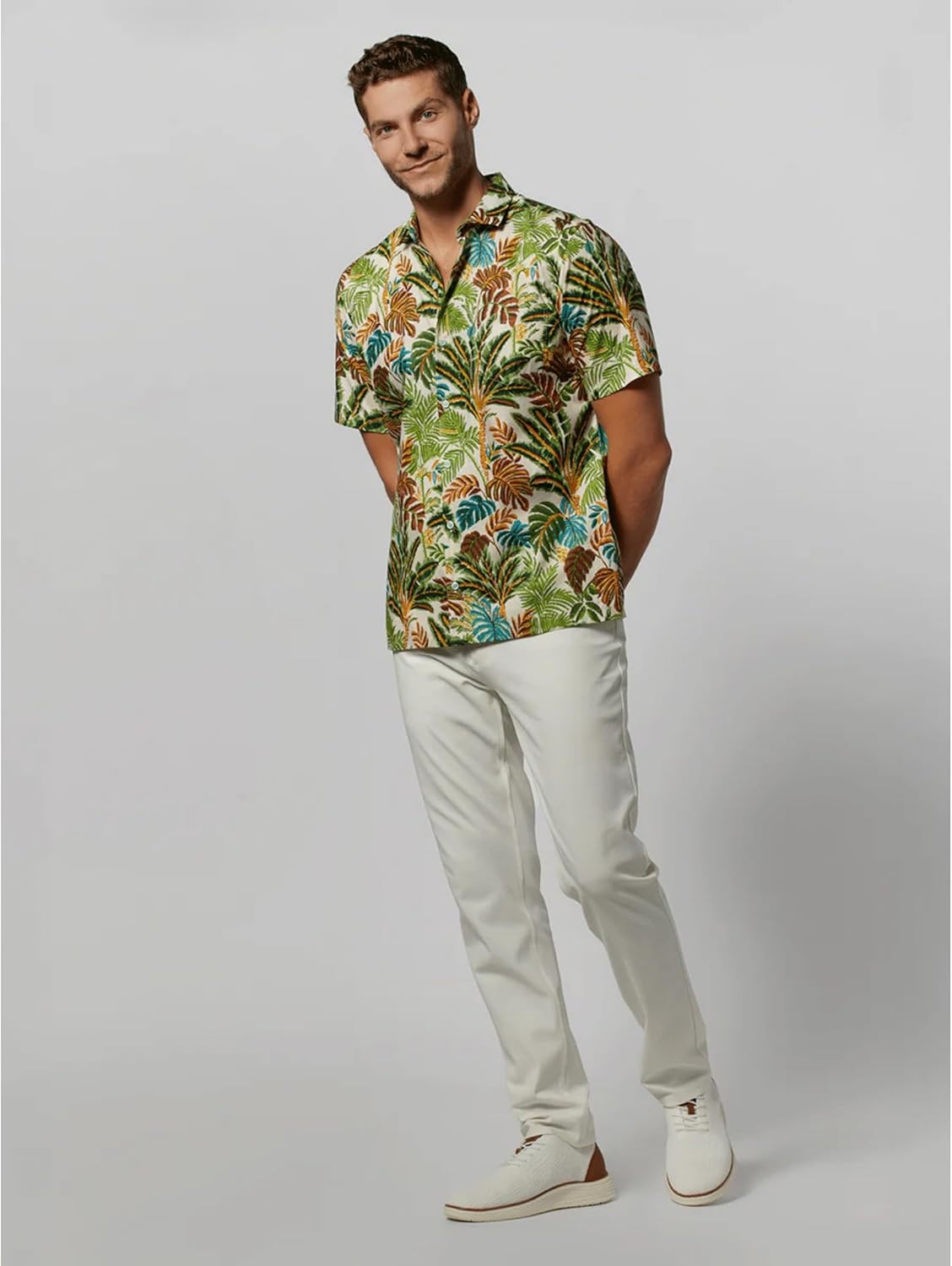 Tori Richard Men's Voyager Short Sleeve Cotton Lawn Button Up Shirt - Image 2