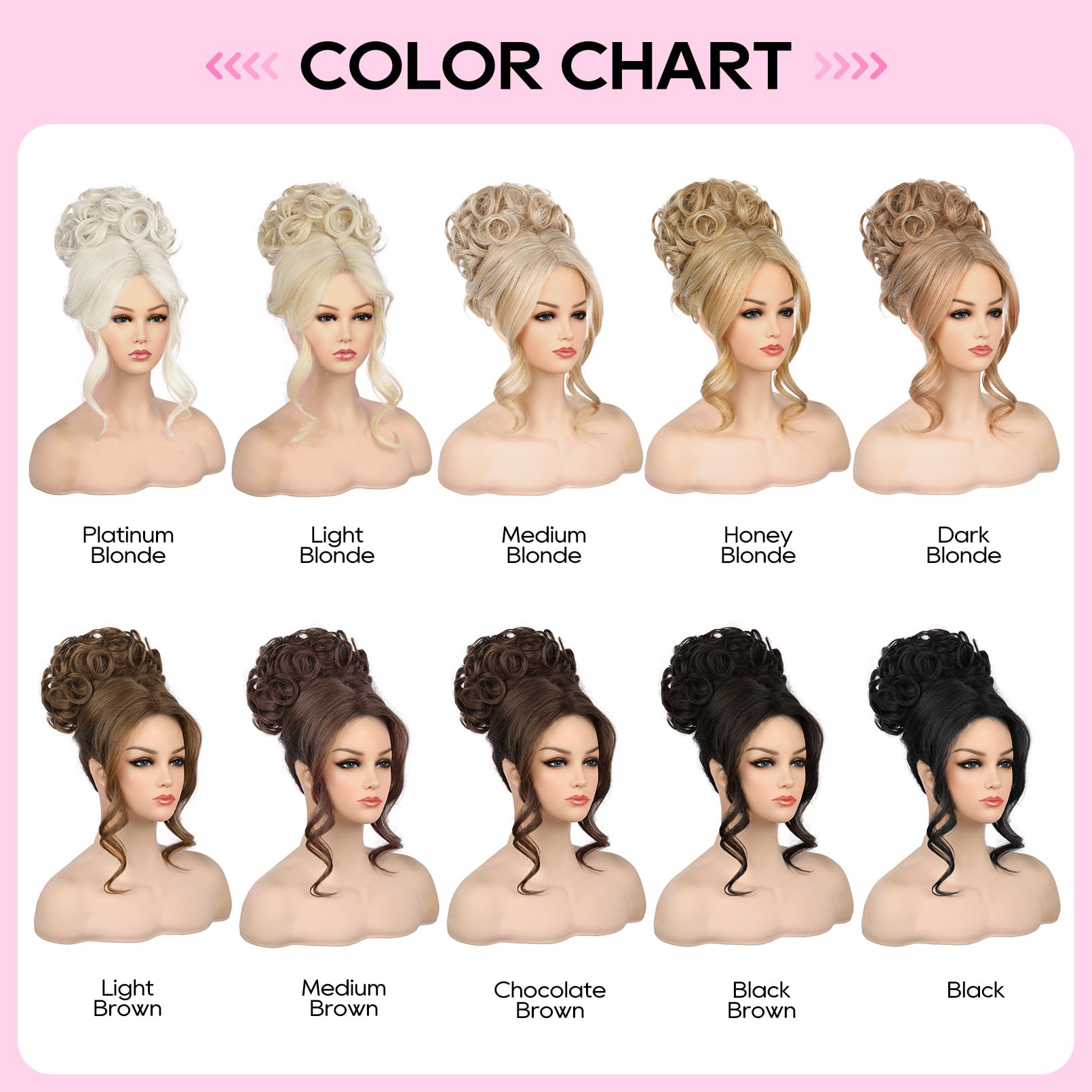 REECHO Messy Bun Hair Piece with Bangs, 2-in-1 Drawstring Updo