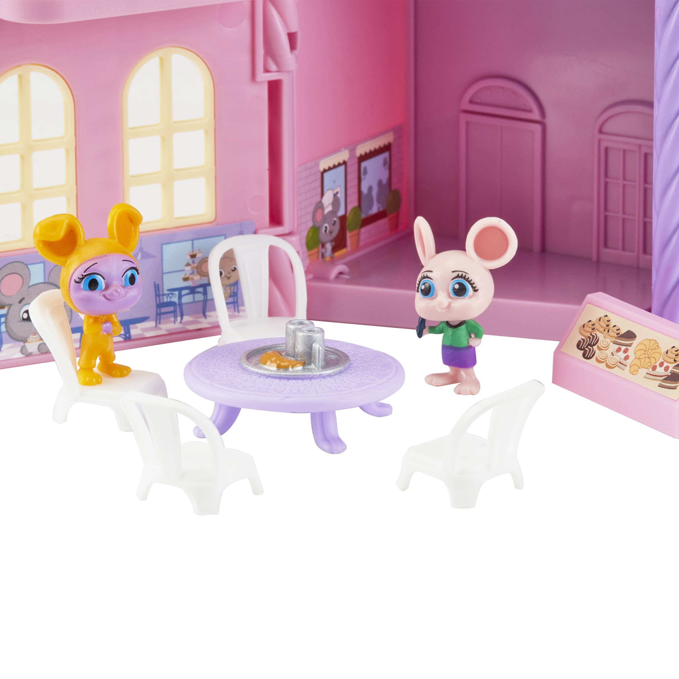 Juguete Mouse In The House Bar De Jugo De Piña | Con 3 Figuras De Ratón Y Pegatinas Fosforescentes | Para Niños 3 Años | Construye Mouseville