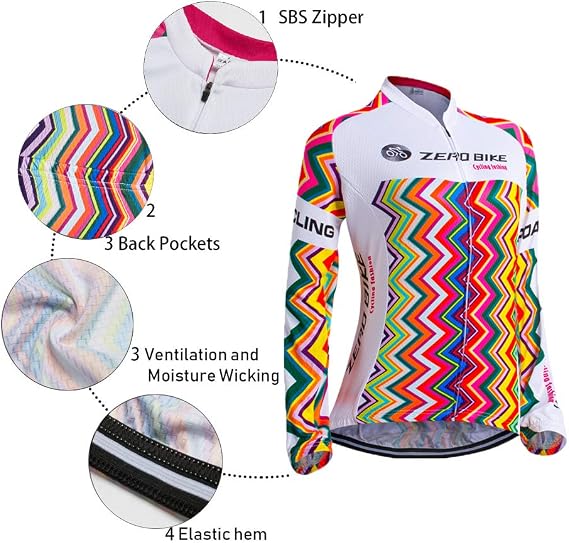 Combinaison Cyclisme Femme Manches Longues – Cuissard Rembourré Gel 3D, Tenue Route Respirante Et Confortable