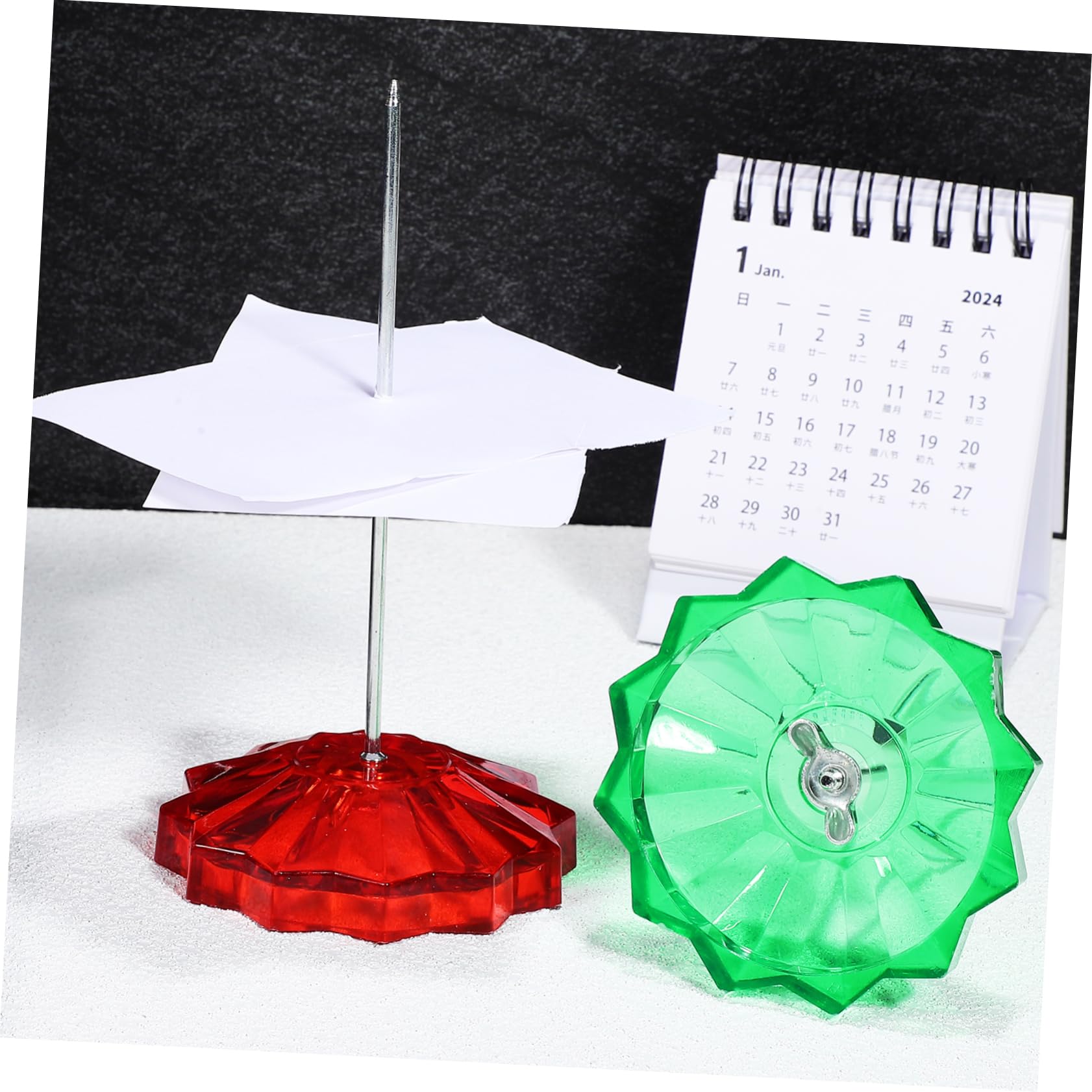 Veemoon 8 Pcs Receipt Holder Spike Bill Forks for Organizing Memos Receipts and Notes Compact and Sturdy Desk Accessories for Restaurants and Offices