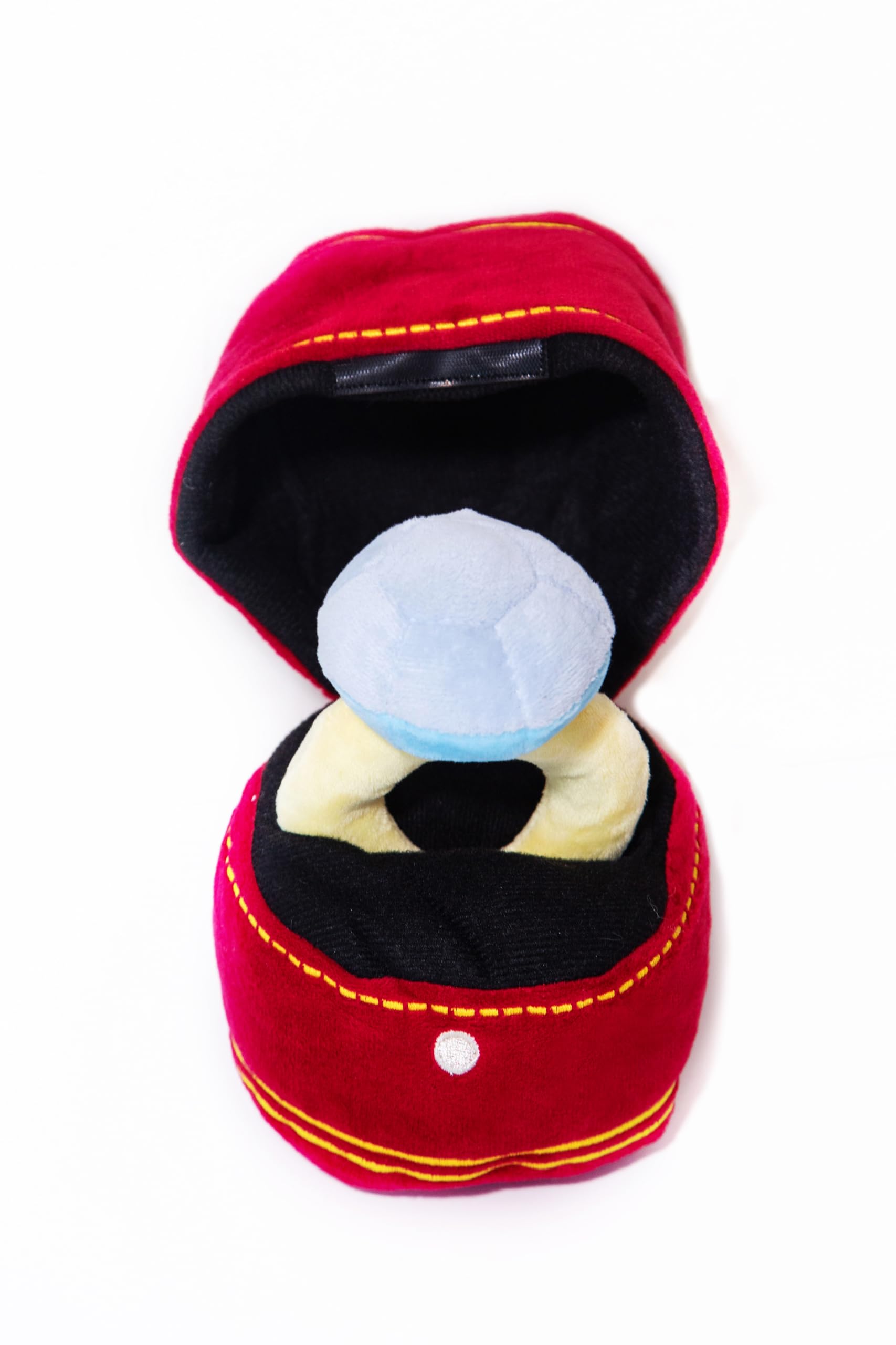 Glow Pups Diamond Wedding Ring Dog Toy with Squeaker, Engagement Ring, Durable Materials, Interactive, Soft and Comfortable, Ideal for Small Puppy and