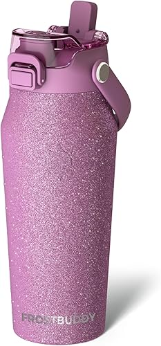 Miniatura 53 de Frost Buddy - Botella de agua con aislamiento de 32 oz con pajilla y tapa, de acero inoxidable, a prueba de fugas, frío durante 24 horas, a prueba