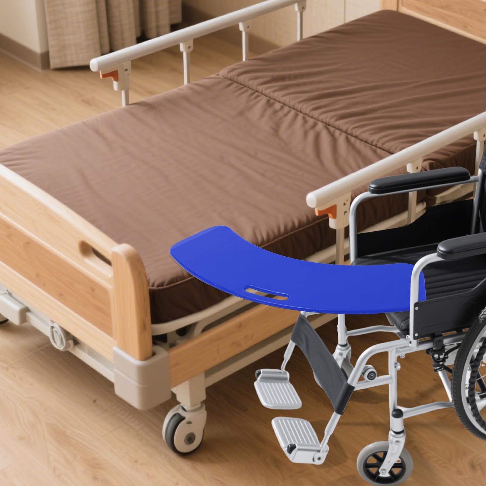 Tavole di trasferimento scorrevoli, per sedie a rotelle e anziani, fino a 150 kg, per trasferimento a letto, auto, toilette, per la cura (blu scuro)