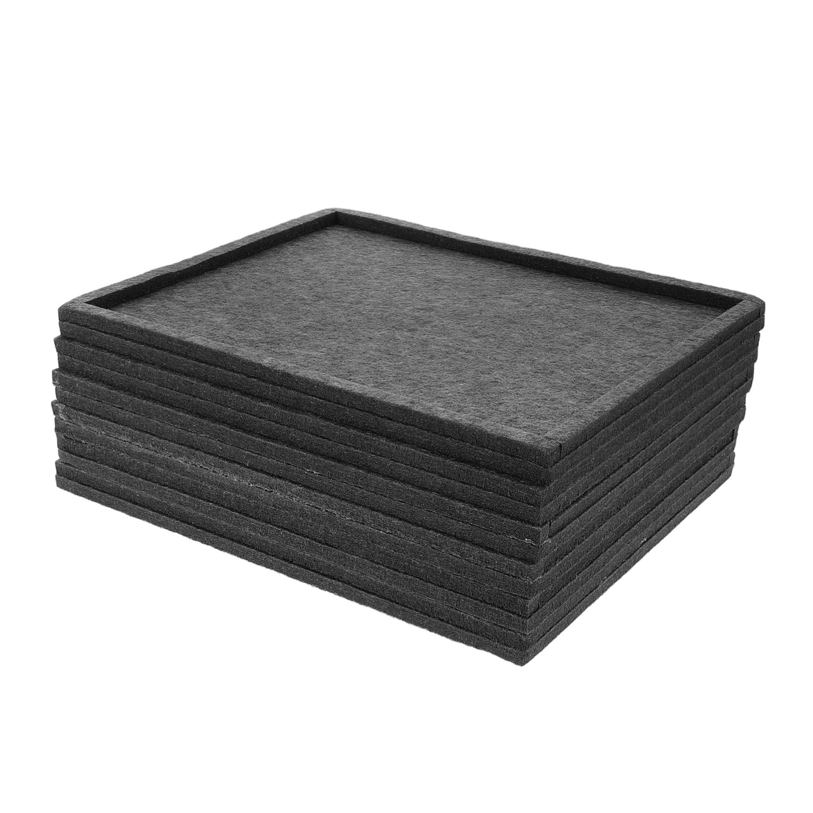 Toyvian 1 Set Felt Puzzle Sorting Trays Stackable Organizer for Up to and Portable Multipurpose Tray Easy Sorting for Jigsaw Puzzles Reusable Felt Material Efficient Organization