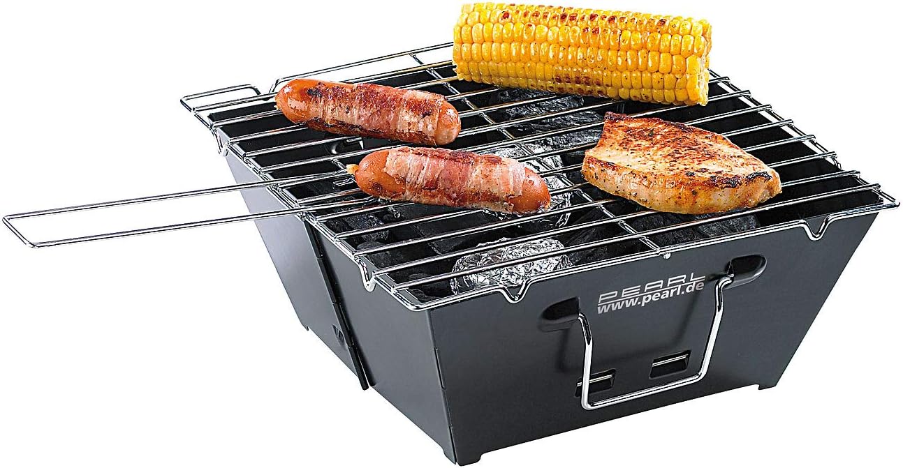 Besuche PEARL Faltgrill: Ultrakompakter Kohlegrill für unterwegs