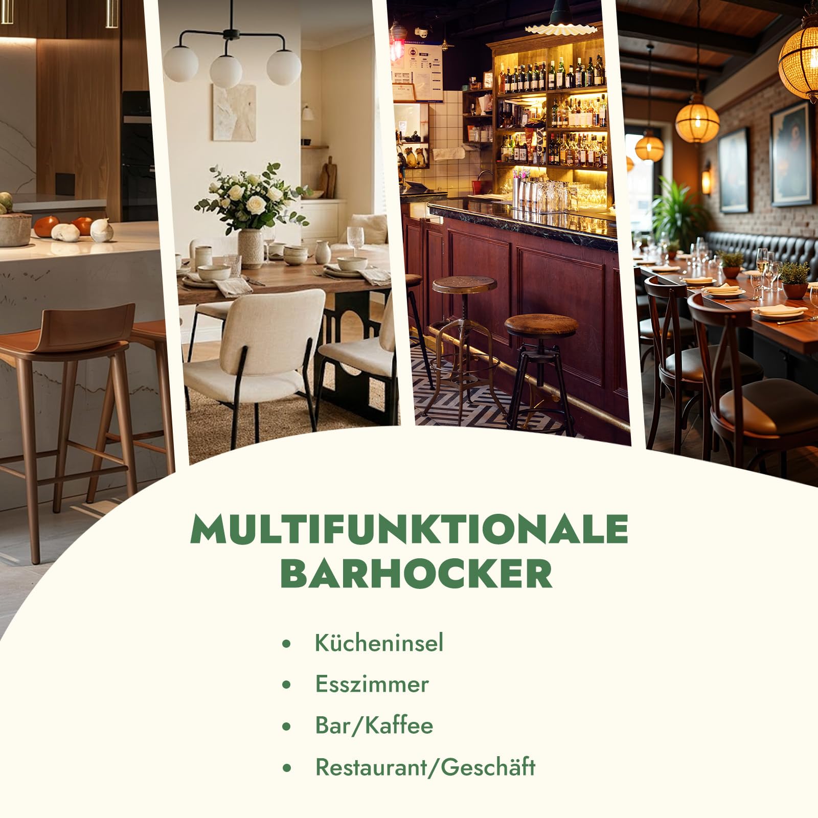Barhocker 2er Set, Thekenhöhe Barhocker mit 62 cm hoch, Stoffbezogene Barstühle mit Leinenbezug, Küchenhocker mit Metallbeinen und Fußstütze, Tresenhocker für Küche, Esszimmer, Grau
