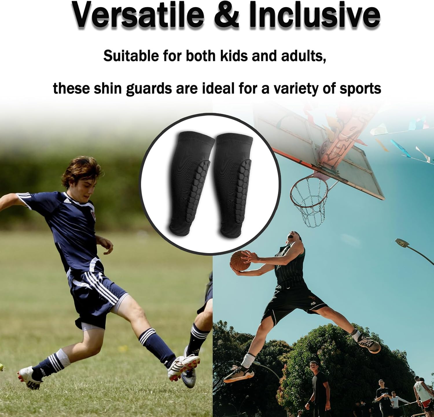 Shin Guards Kids, Shin Guards Soccer Kids 6-8/10-12