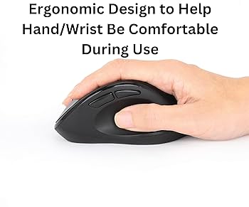 Amazon.com: MANHATTAN Wireless Ergonomic Mouse – 2.4 GHz RF