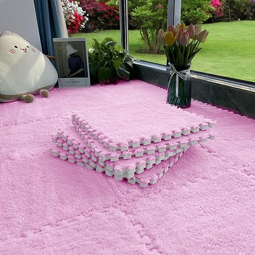 Miniatura 8 de 16 alfombrillas modulares de espuma EVA suave entrelazadas de 11.8 pulgadas de grosor de 11.8 pulgadas de grosor, azulejos de alfombra de caravana
