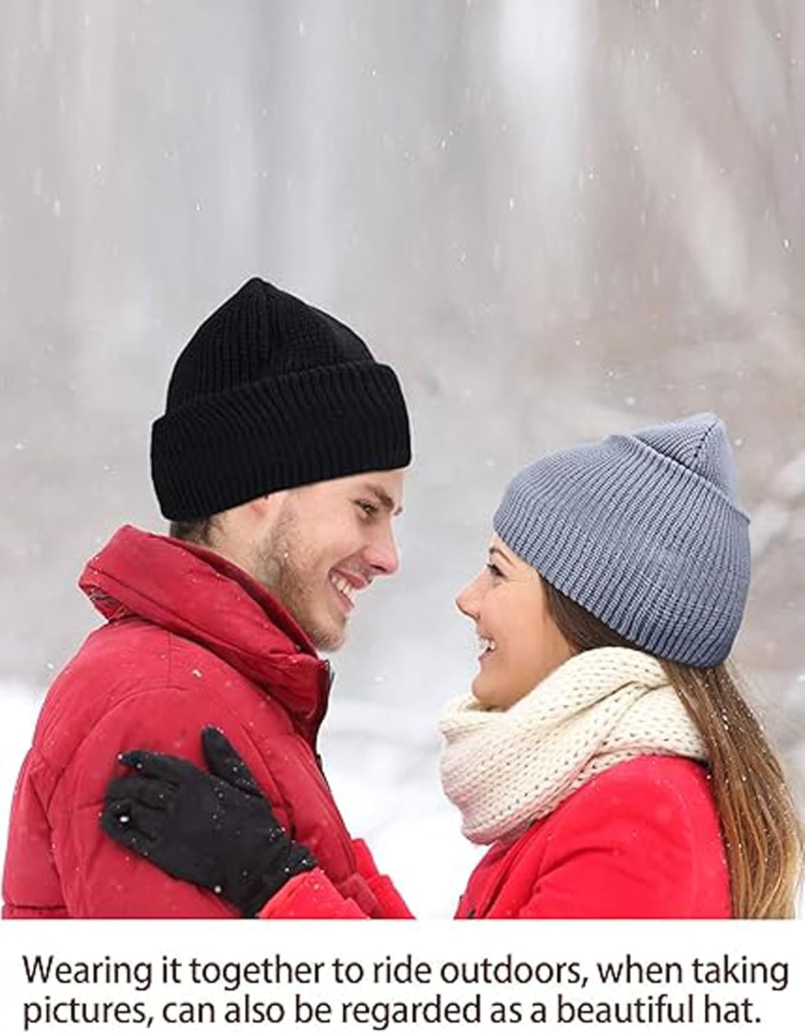 HESTYA 2 Holes Ski Masks Winter Balaclava Knitted Full Face Cover Mask Beanie Hat for Men Women Cold Weather Outdoor Sports - Image 6