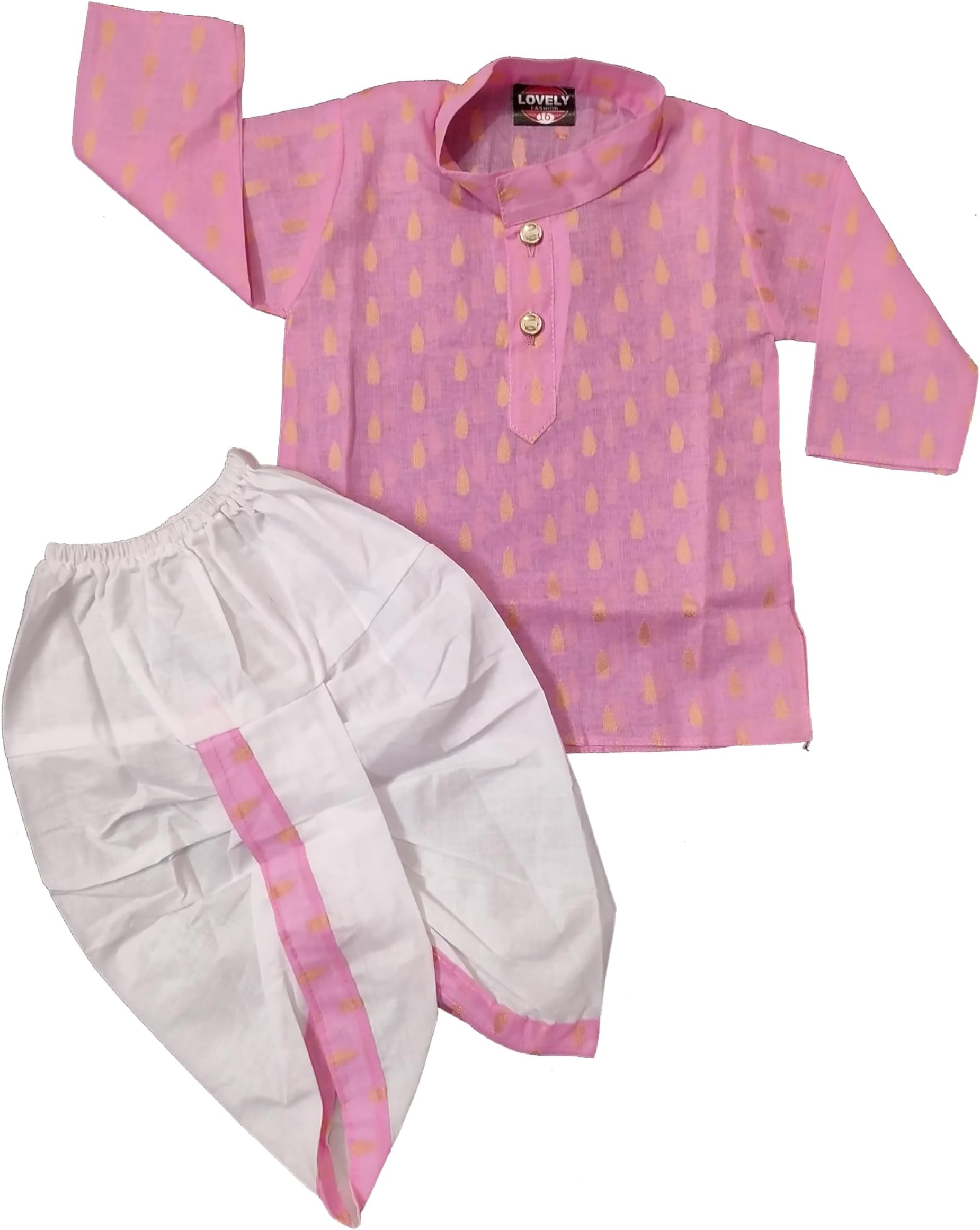 GenericDhoti Kurta Set for Kids | Pure Cotton Kurta Pyjama Set for Boys