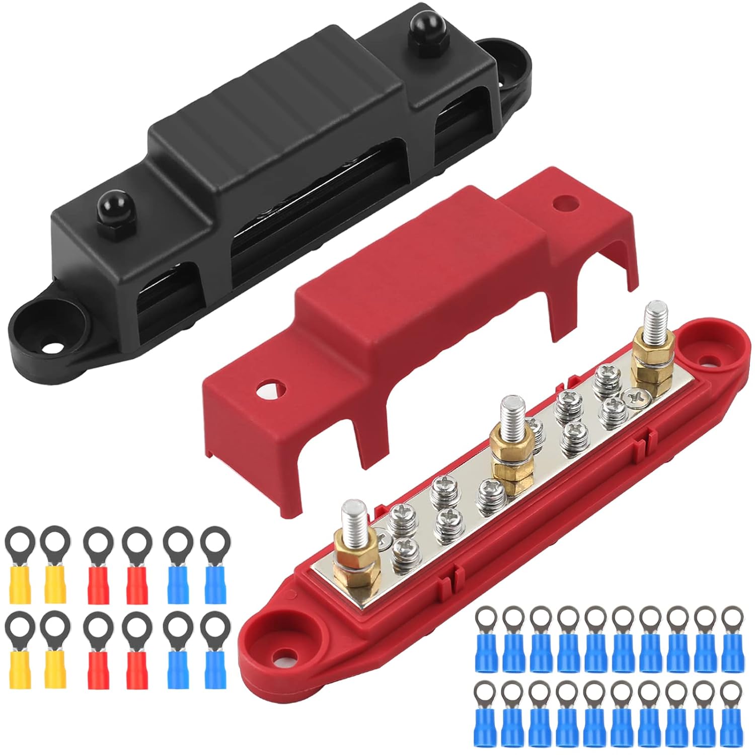 Spurtar 12V Sammelschiene - Stromverteilerblock 250A Mit M10 Klemmbolzen
