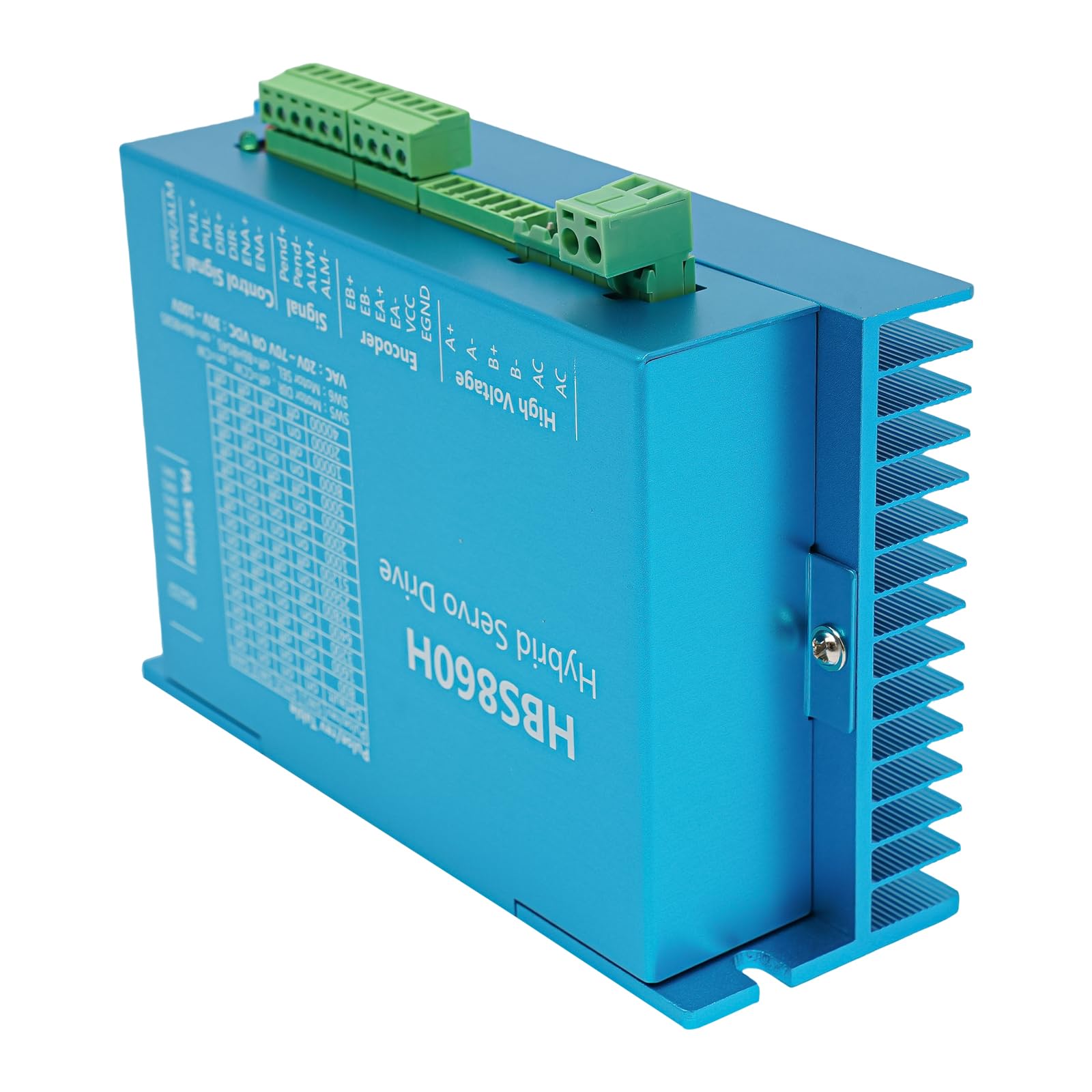 Motor paso a paso NEMA 34 Stepper Motor Drive Kit 5.6A con controlador HBS86H Closed Loop Stepper Motor Driver DSP AC60V Stepper Motor Drive Set para máquina de grabado CNC