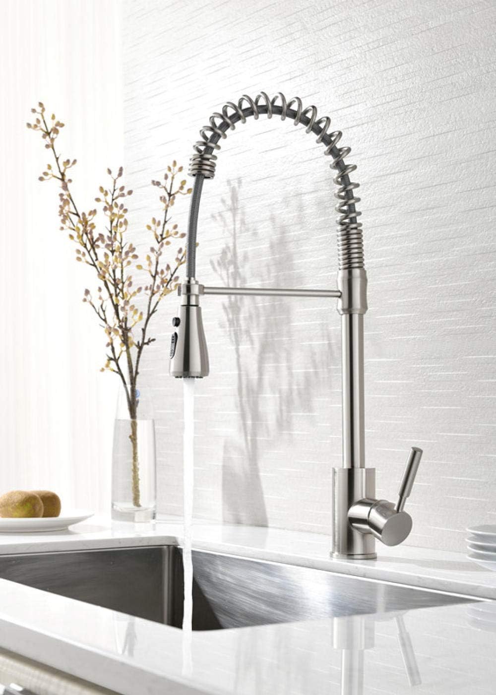 Faucet Faucet All Copper Faucet Brushed Nickel Kitchen Faucet Single