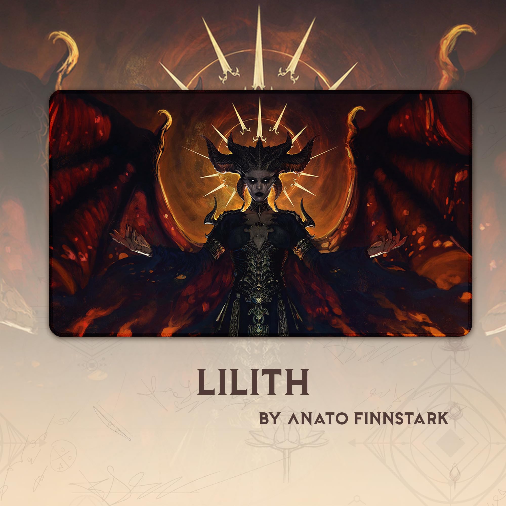 Amazon.com: Paramint Lilith (Stitched) - MTG Playmat by Anato