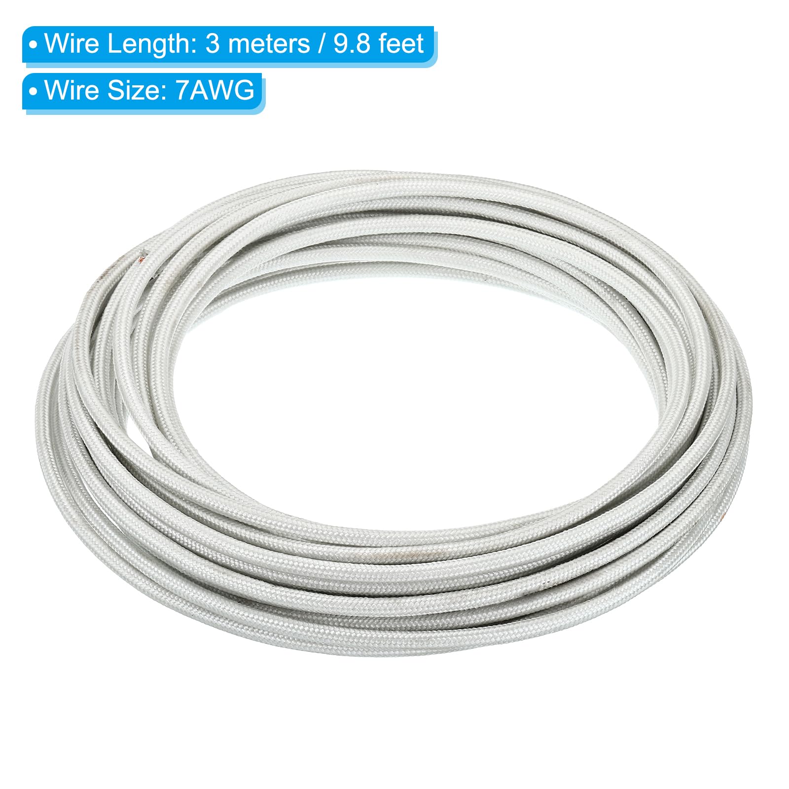 PATIKIL 9.8Ft 7AWG High Temperature Wire - Image 2