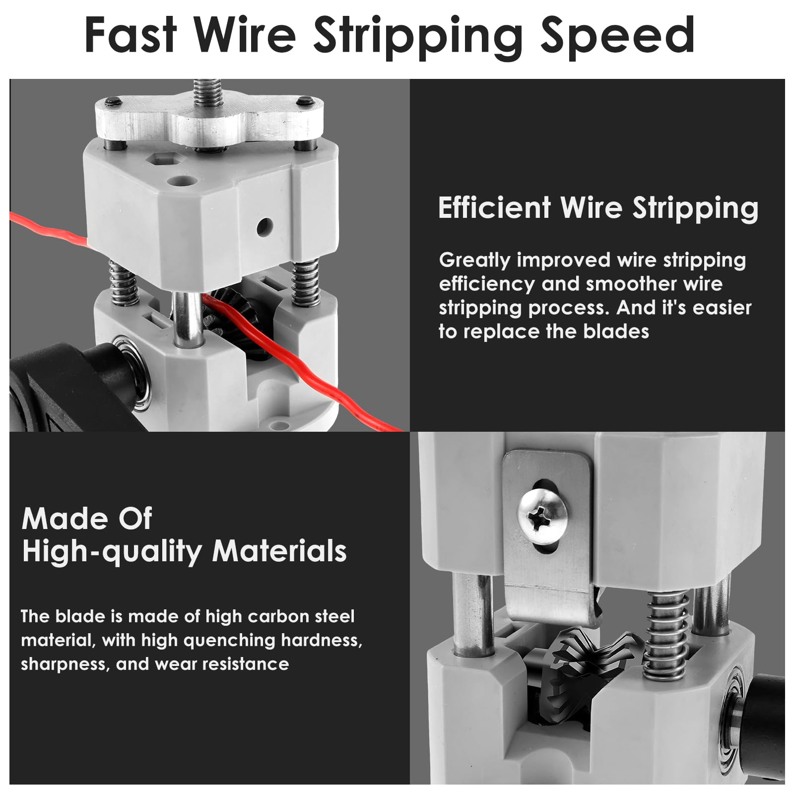 Wire Stripper Machine Manual and Electric Drill Powered Cable Stripper Portable Scrap Wire Peeling Tool, Hand Crank Copper Cable Stripping Tool, Cable Peeling Machine for 2-20mm Wire