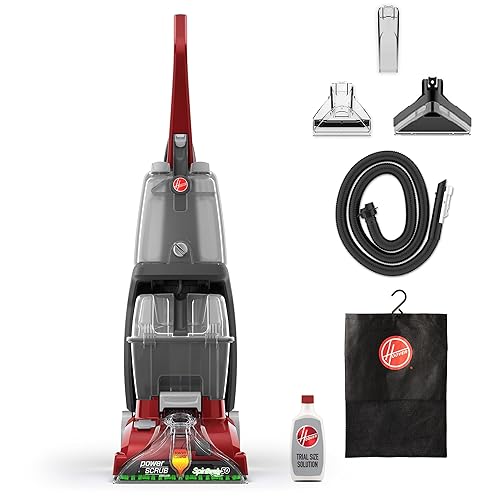 Hoover PowerScrub Deluxe Carpet Cleaner Machine for Carpet and Upholstery, Deep Cleaning Carpet Shampooer Machine with Multi-Purpose Tools, Pair Carpet Cleaner Solution - PowerScrub Deluxe