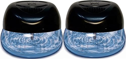 Bluonics Fresh Aire - Paquete de 2 lavadores de aire de agua, revitalizador de aire y ambientador con luz nocturna, 7 LED cambiantes de colores y