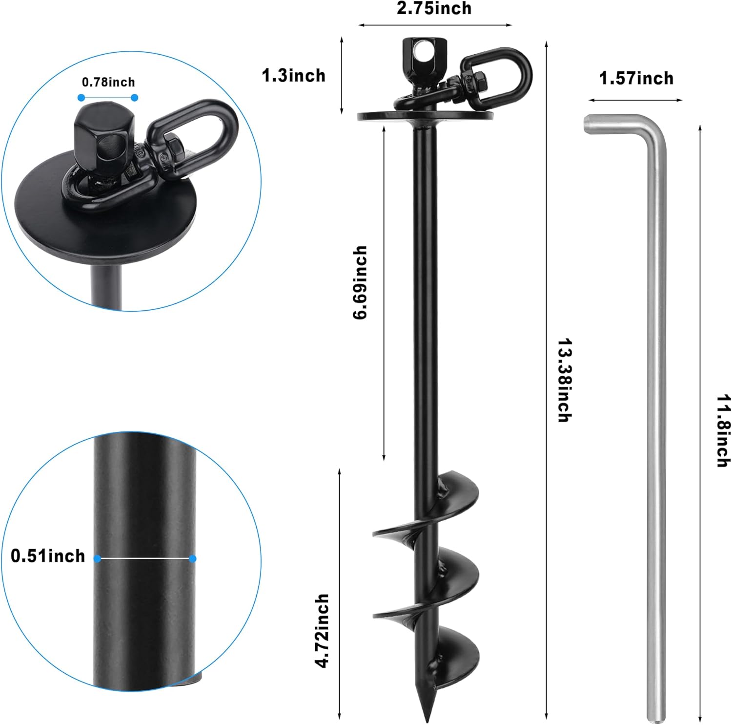 Unleash Freedom: The Ultimate 360° Swivel Dog Tie Out for Large Breeds