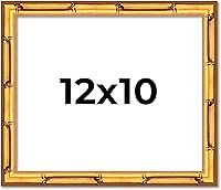 Vista 21 de Poster Palooza Marco de madera maciza de bambú dorado de 12 x 8 pulgadas con acrílico UV, respaldo de tablero de espuma y accesorios para colgar